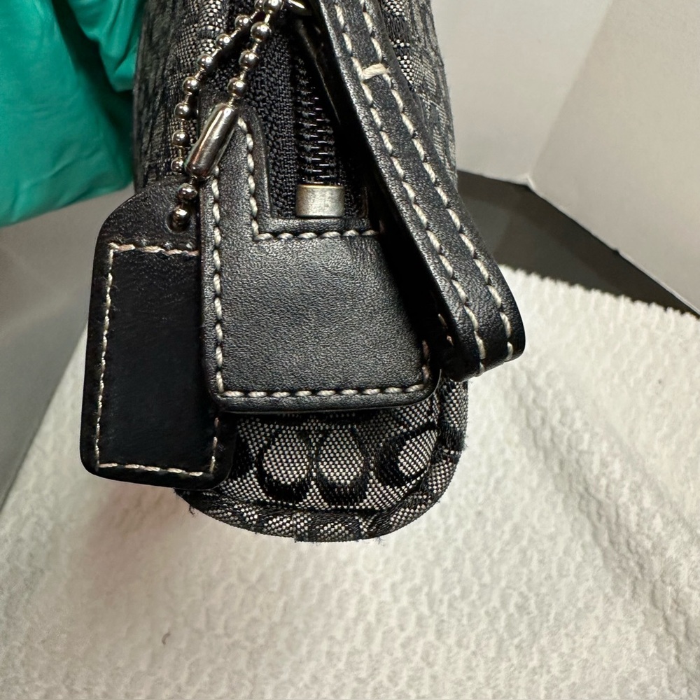 Coach Monogram Black and Gray Toiletry Bag - Picture 5 of 15